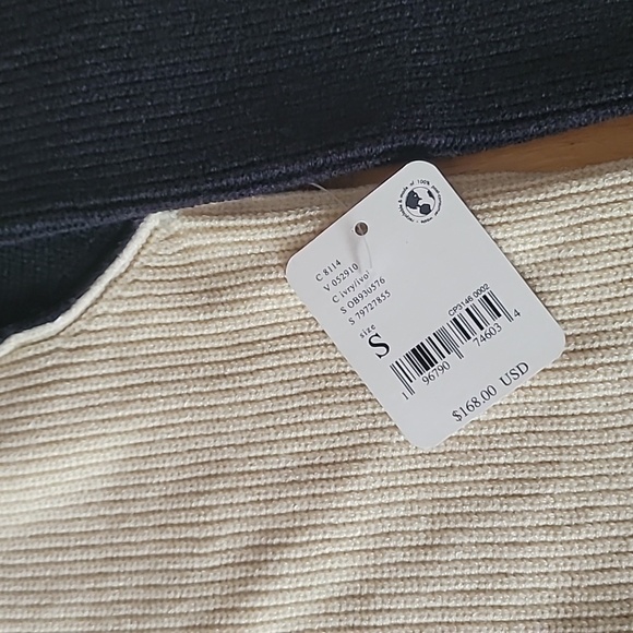 Free People Softly Structured Colorblock Oversized Tunic Sweater - Picture 4 of 9